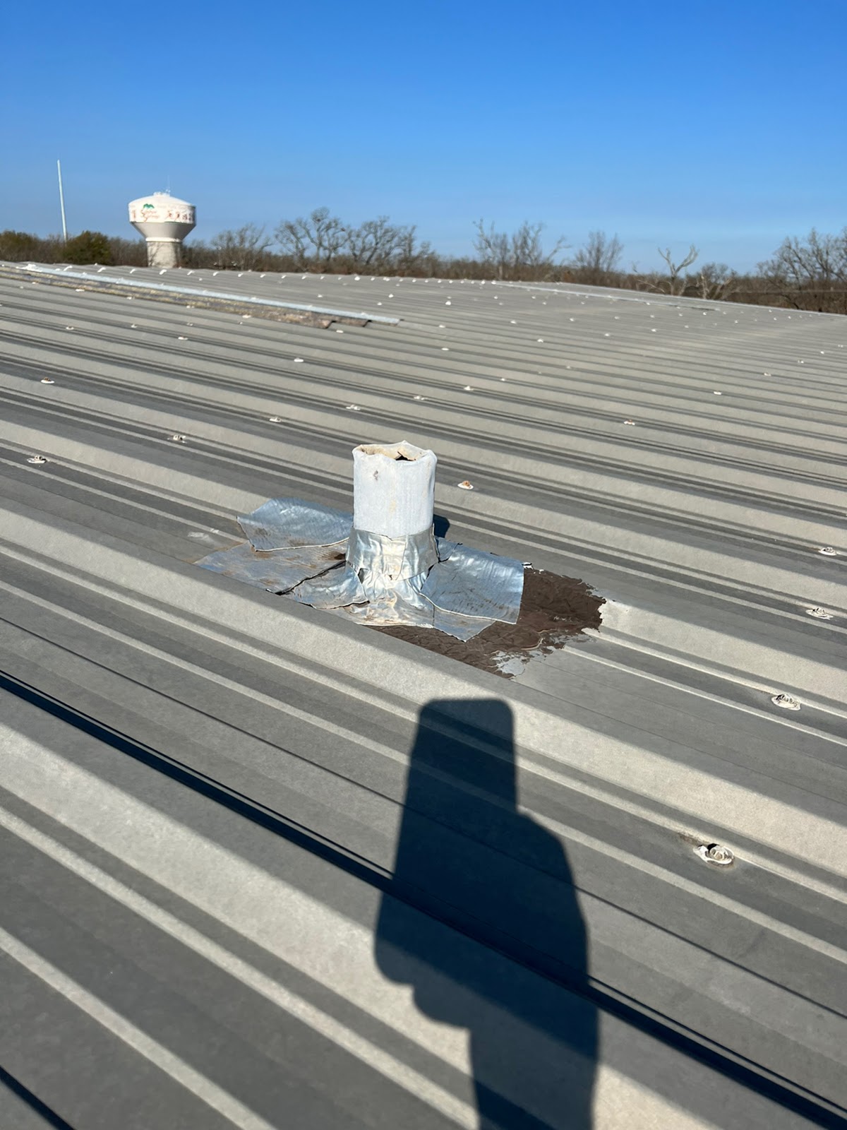 Metal roof installation